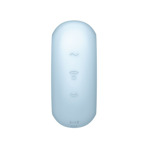Satisfyer Pro To Go 3 - Вакуумный стимулятор, 8.7х3.5 см (голубой)